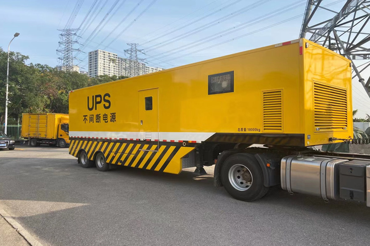 乌兰发电机租赁施工现场